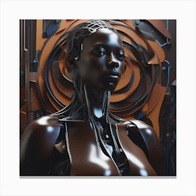 Cyborg Woman 78 Canvas Print