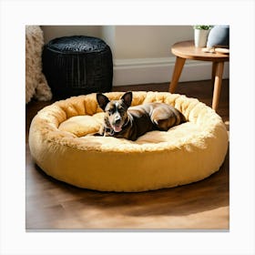 A Photo Of A Dog Bed 5 Canvas Print