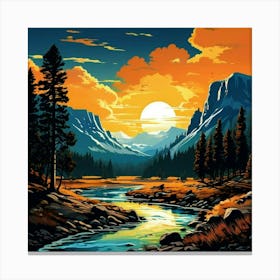 Yellowstone National Park Canvas Print