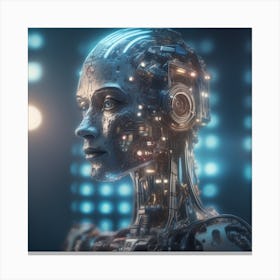 Futuristic Female Robot 29 Canvas Print