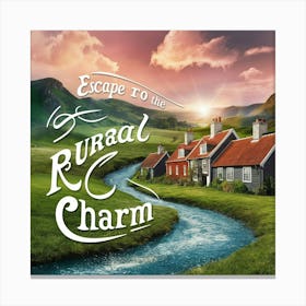 A Captivating And Serene Rural charm Canvas Print