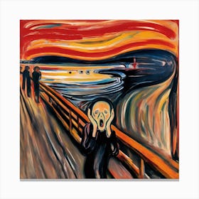The Scream By Edvard Munch 2 Canvas Print