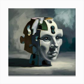 A Captivating Thought Provoking Acrylic Painting Canvas Print