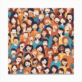 Crowd Of People Canvas Print