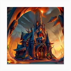 Castle Of The Monsters Canvas Print