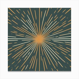 Abstract Starburst, Gemini Generated Image Canvas Print