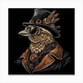 Steampunk Bird 10 Canvas Print