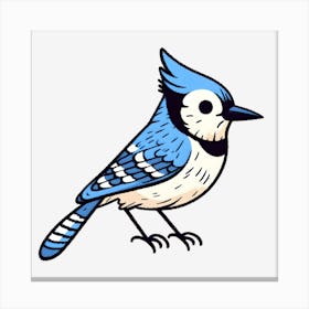 Bluejay ~Reimagined 2 Canvas Print