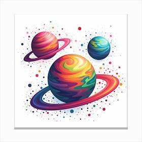 Saturn Planets 1 Canvas Print