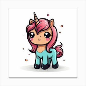 Cute Unicorn 26 Canvas Print