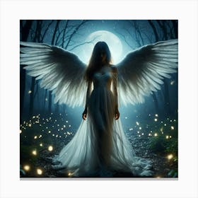 Angel In The Woods 1 Canvas Print