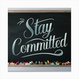 Stay Committed 2 Canvas Print