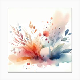 Watercolor Flowers 41 Canvas Print