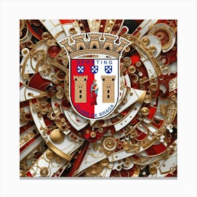 S.C. Braga Logo Wall Art 7 Canvas Print