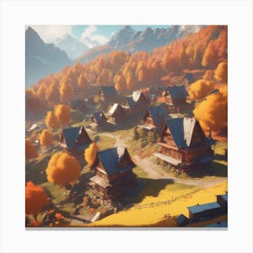 Autumn Village 54 Canvas Print