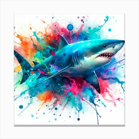Shark Painting Canvas Print
