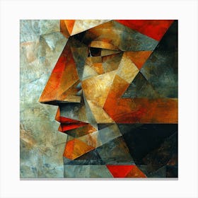 Abstract Portrait Of A Man 6 Canvas Print