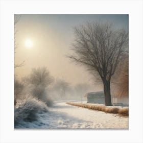 Winter Landscape Canvas Print