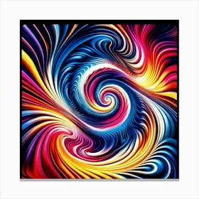 Abstract Swirl Painting Leinwandbild