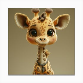 Cute Giraffe 22 Canvas Print