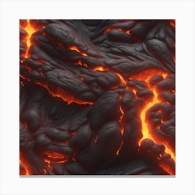 Lava texture 18 Canvas Print