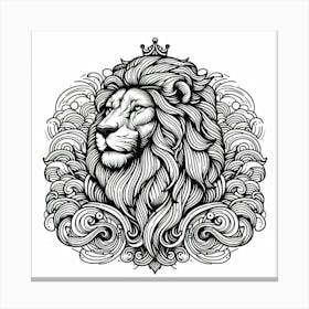 Lion Head Canvas Print