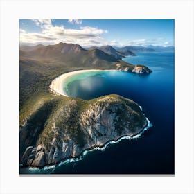 Wineglass Bay & Freycinet, Tasmania  Canvas Print