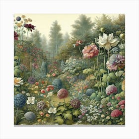 Garden Of Flowers 1 Canvas Print