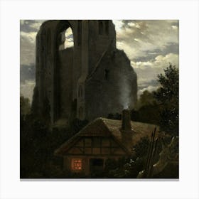 Night At The Castle Canvas Print