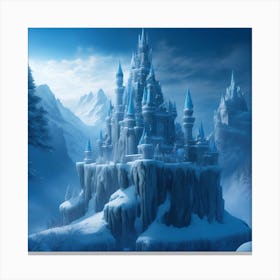 Fantasy Frozen Castle Canvas Print