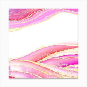 Sparkling Pink Agate Texture 03 1 Canvas Print