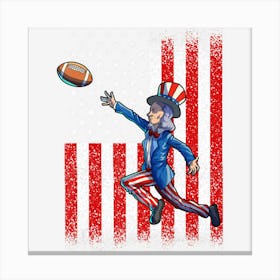 Hot Trend Football Uncle Sam 4th Of July Men Boy Canvas Print