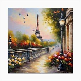 Paris At Night 3 Canvas Print