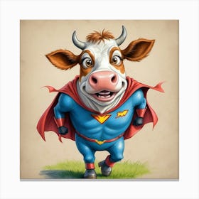 Super Cow 11 Canvas Print