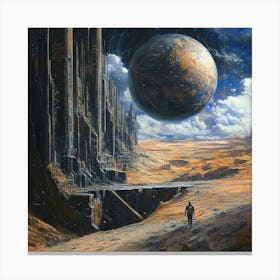 Sci-Fi Painting Canvas Print