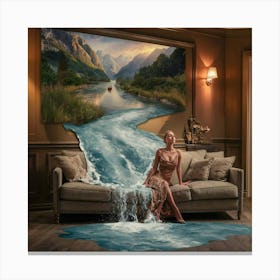 'River' 2 Canvas Print