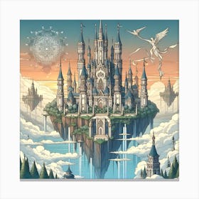 Castle In The Clouds 5 Canvas Print