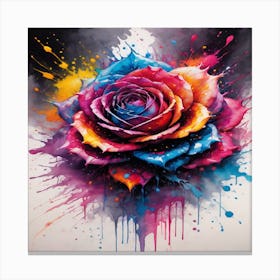 Colorful Rose 1 Canvas Print