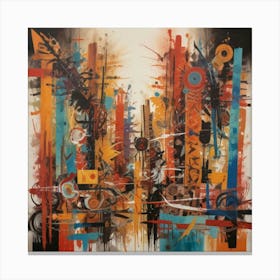 Abstract Cityscape 2 Canvas Print