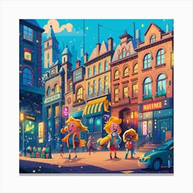 Night City Canvas Print