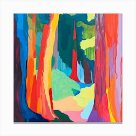 Colourful Abstract Muir Woods National Park Usa 3 Canvas Print
