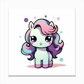 Cute Unicorn 635 Canvas Print