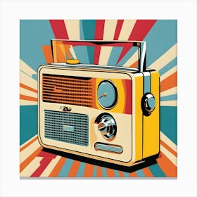 Retro Radio Canvas Print