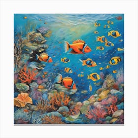 Clown Fishes Canvas Print