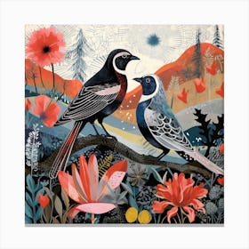 Bird In Nature Finch 2 Canvas Print