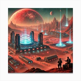 Martian Dominion Scifi Canvas Print