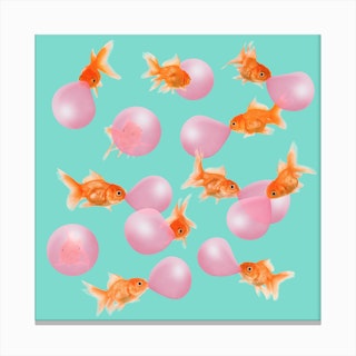 Bubblegum Goldfish Canvas Print