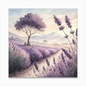 Lavender Field Canvas Print