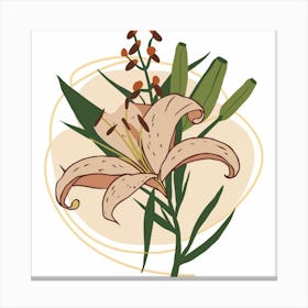 Lily art Canvas Print