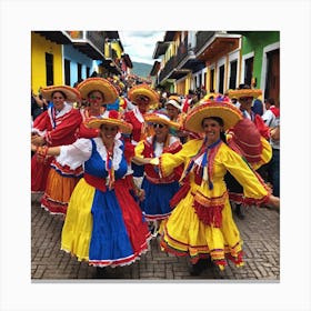 Guatemalan Dancers Canvas Print
